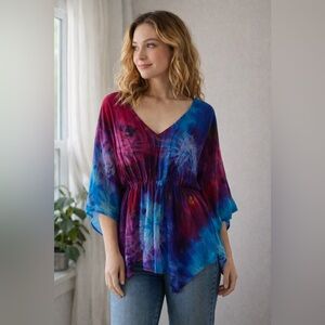 Vibrant Tie-Dye Women's Top